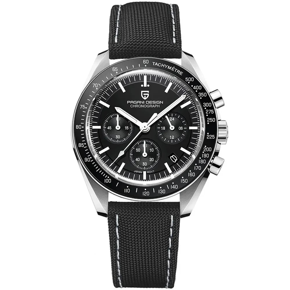 PAGANI DESIGN Moon Mens Watch Chronometer Sapphire Mirror Sports Quartz Watch For Men Waterproof Luminous Relogio Masculino 2025