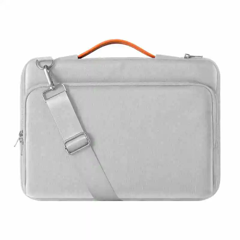 Dormin Air Cushion Laptop Bag for Business Travel, Anti-Crash Design w/Luggage Strap & Shockproof Compartment for MacBookAir13