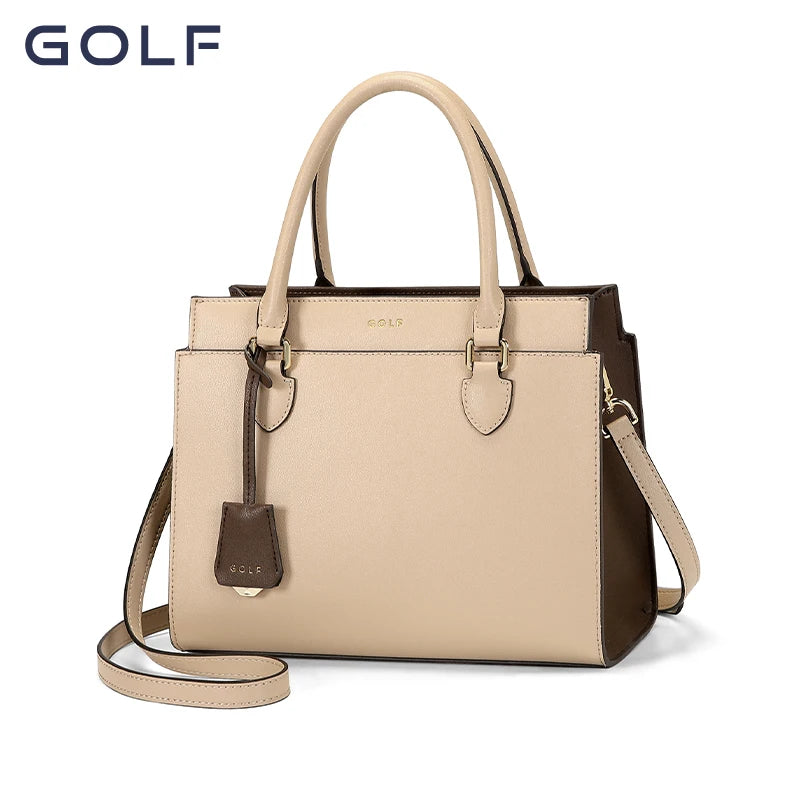 GOLF Women's Handbag  Brand Minimalist Fashion Bag Genuine Leather Large Capacity Middle aged Mom Bag