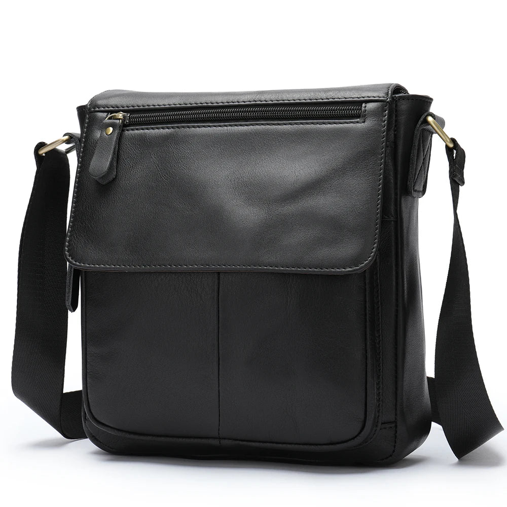 WESTAL Men's Bags Genuine Leather Messenger Bag Crossbody Shoulder Bags For Male Casual Handbag Men Sling Pack For Work Business