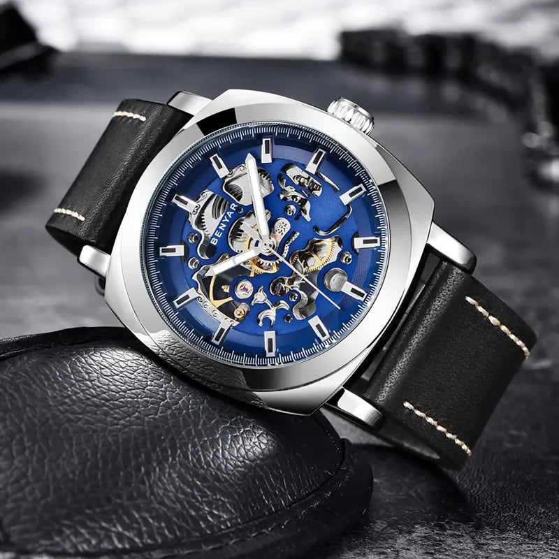 BENYAR Men's Watches Top Brand Luxury Business Automatic Mechanical Watch Men Waterproof Sport Wrist Watches Relogio Masculino