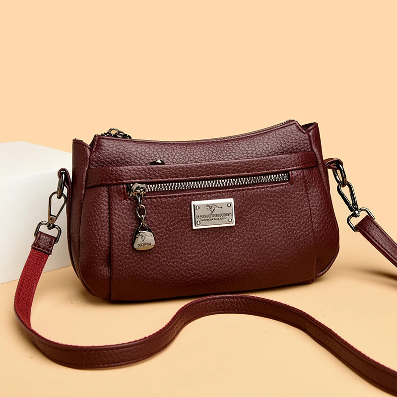 Genuine Pu Leather Luxury Handbags Women Bags Designer Crossbody Bags For Women 2025 Shoulder Bag Women Handbags Sac A Main