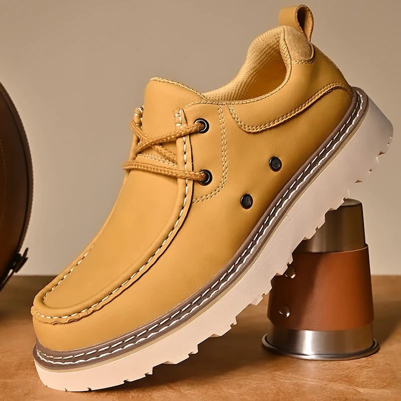 New Trend Outdoor Loafers Casual Comfortable Walking Shoes Ultralight Elegant Men's Dress Flats Thick Bottom Male Driving Shoes