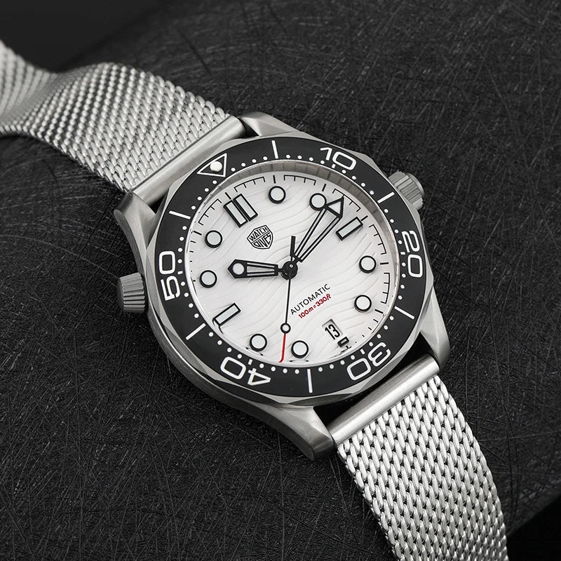 Watchdives WD007 Titanium 42mm Men Dive Watch NTTD NH35 Automatic Movement Domed Sapphire C3 luminous Watches 200M Waterproof
