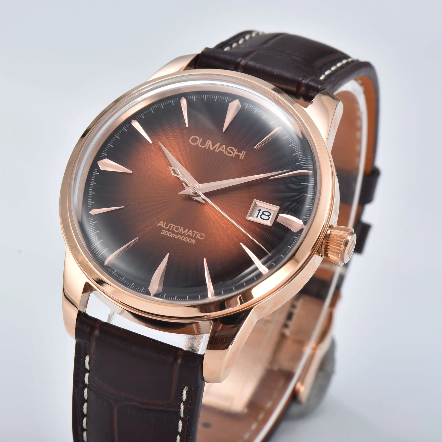 OUMASHI Design 40mm Cocktail Men's Automatic Watch NH35 watch 10ATM Double Dome Waterproof Wristband Sapphire crystal