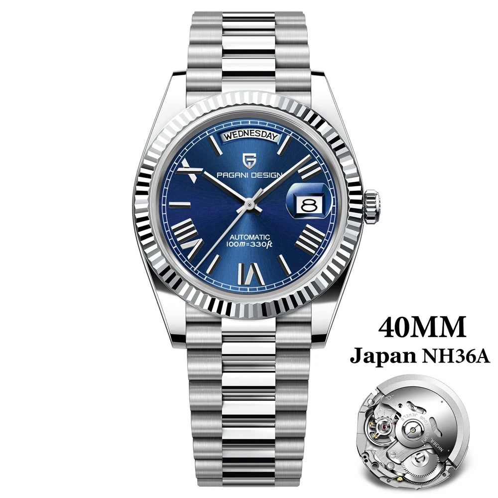PAGANI DESIGN DD36 Gold Green V2 Men's Mechanical Watches Luxury Automatic Watch For Men 2023 New AR Sapphire glass Wrist watch