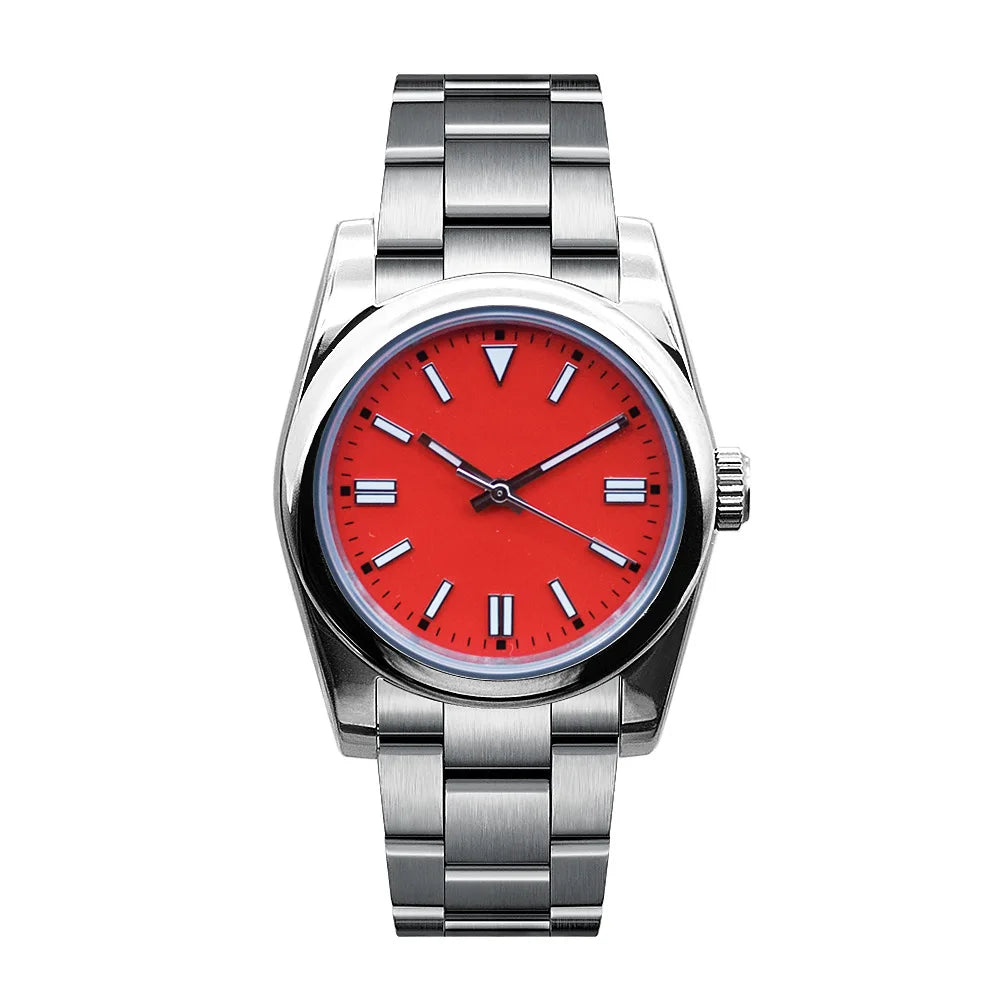 Custom NH35 Men Watch Luxury Sapphire 36MM/40MM Automatic Mechanical Wristwatches 100M Waterproof Luminous Dress Reloj Hombre