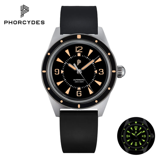 PHORCYDES PH-2  LIP homage watches 3D solid lume dome glass NH35A automatic mechanical watches