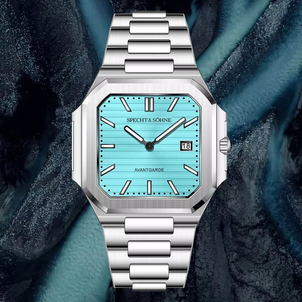 2025 New Fashion Cubic Specht & Söhne Watches For Men Ultrathin Steel Sapphire Crystal Quartz Wristwatch Relogio Masculino