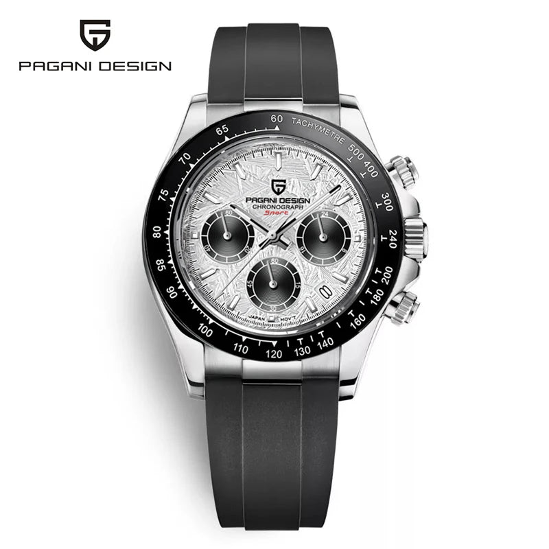 PAGANI DESIGN New Men's Watches Quartz Wristwatch Rose Gold Luxury Watch For Men Chronograph 100M Waterproof  VK63 Movt Clock