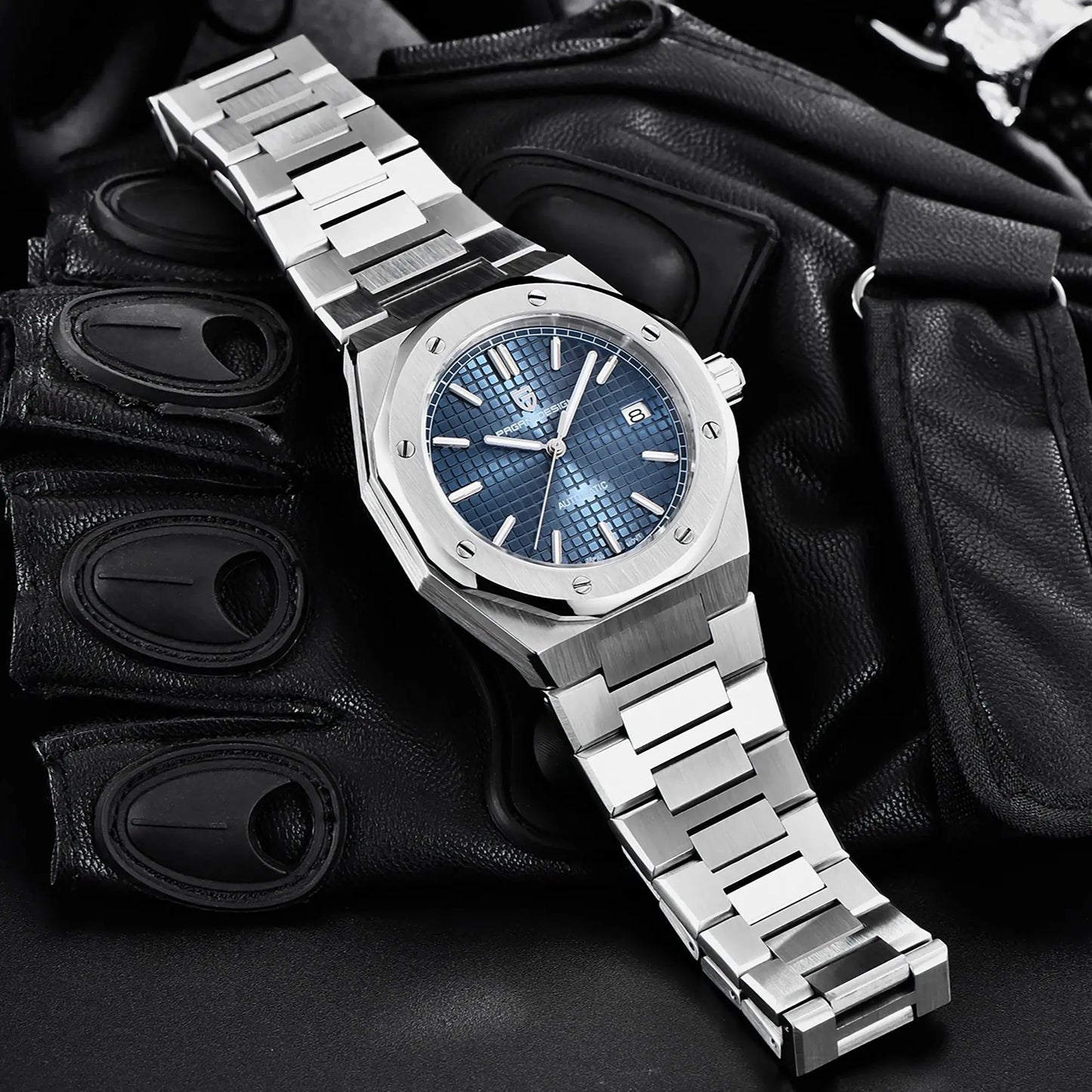 PAGANI DESIGN-Automatic Mechanical Watches for Men, Sapphire Glass AR Coating, Stainless Steel Clock, 40mm, YN55