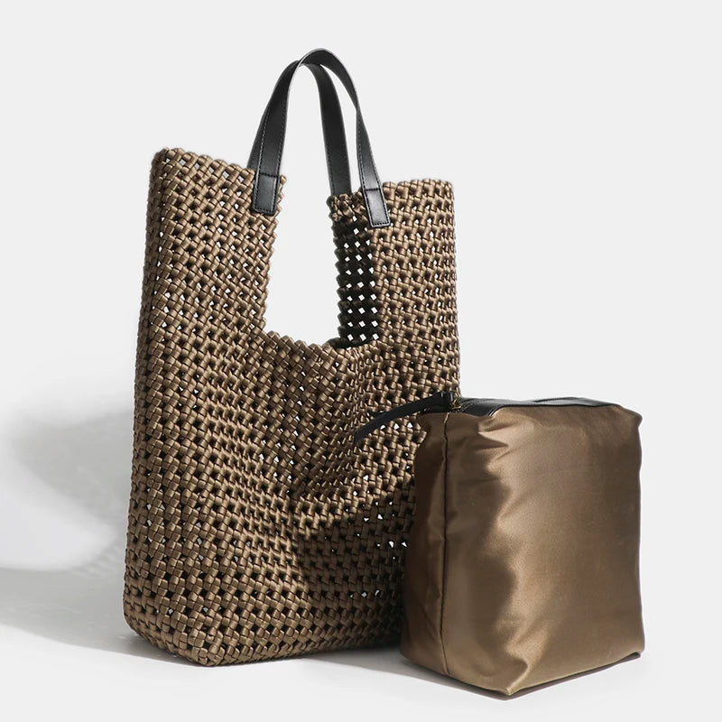 Women's handbag designer luxury bag festa bag Neoprene woven bag Large women's bag Tote bucket bags Mistress gift handbag