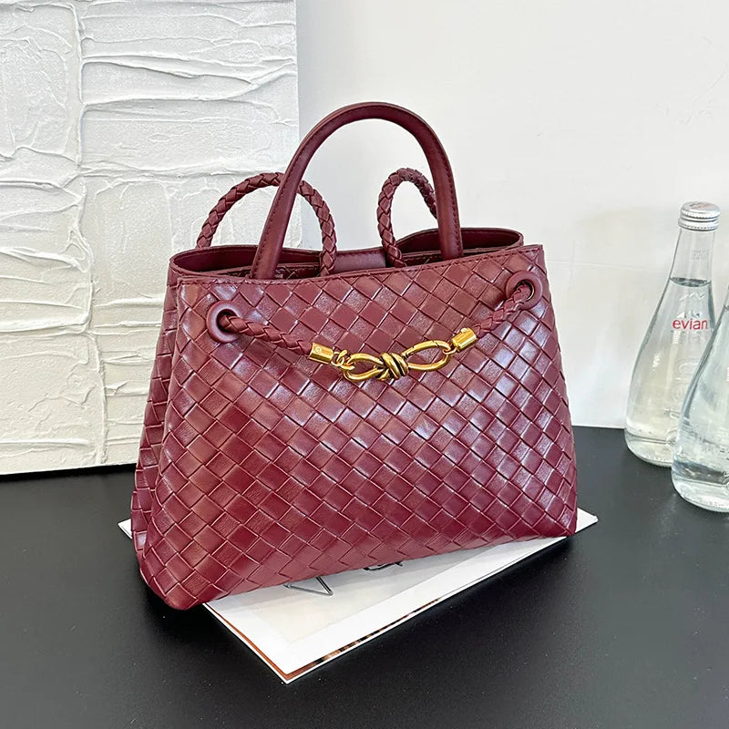 Women's Bags, Woven Bags, Shoulder Bags, Fashion and Leisure Niche High-end Textured Handbags 2025 New Models