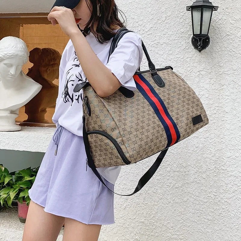 High Capacity Handbag Women Shoulder Bag Portable Multifunctional Lightweight Fashion Simple Work And Travel
