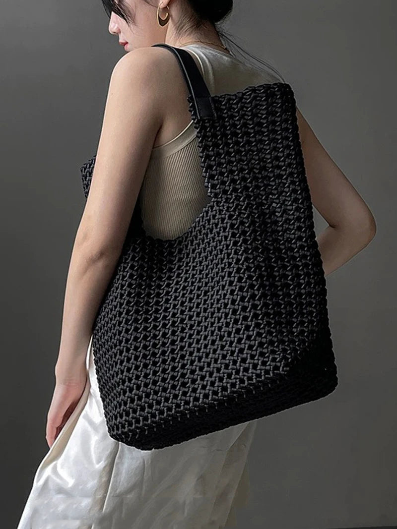 Women's handbag designer luxury bag festa bag Neoprene woven bag Large women's bag Tote bucket bags Mistress gift handbag