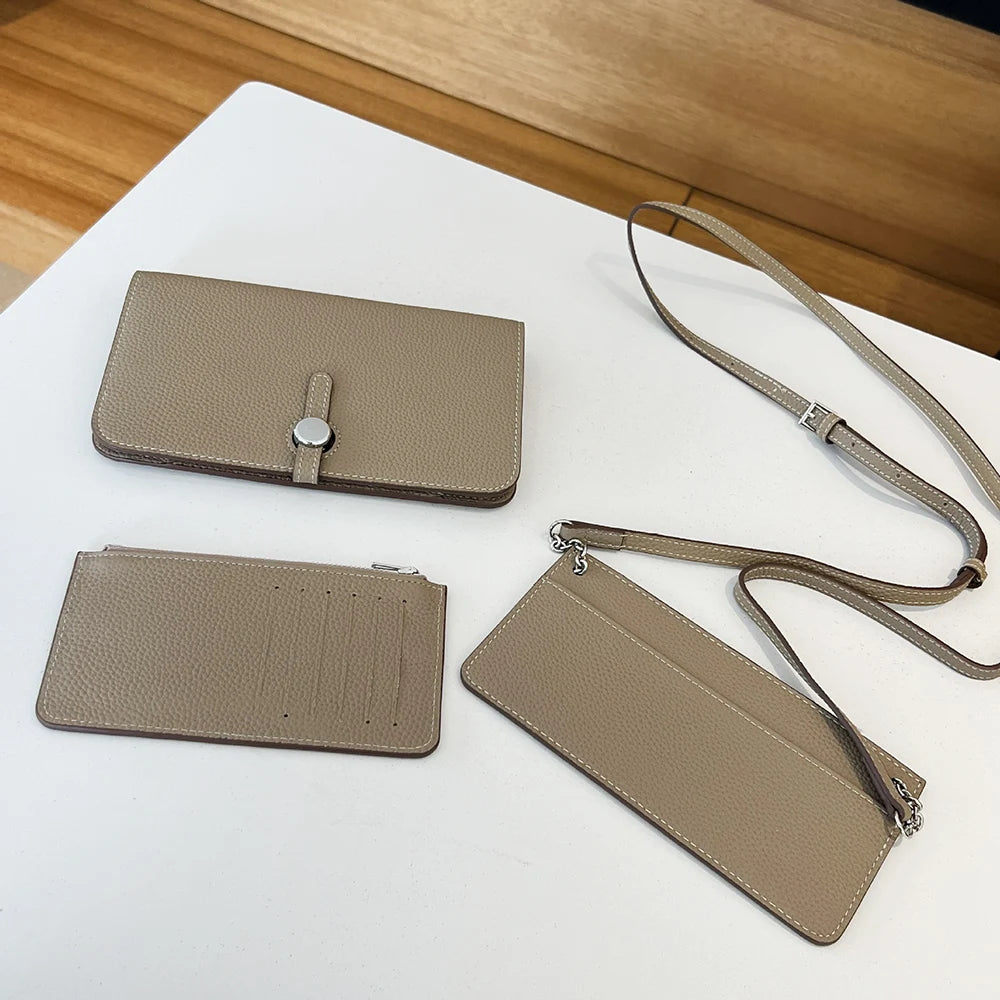 Luxury Design Women Crossbody Bag Custom Name Phone Wallet Handbag Arab Personalize Letters Genuine Leather Female Clutch Bag