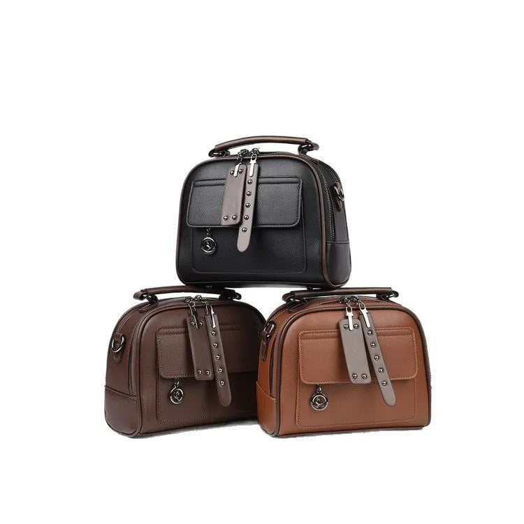 2025 New Women's Handbag - Simple Versatile Crossbody/Shoulder Bag, Multi-layer with Premium Texture