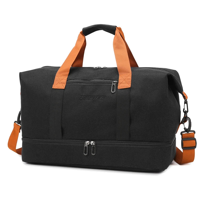 Casual outdoor travel handbag,women's fitness yoga bag,weekend overnight bag, large capacity dry and wet separation travel bag.