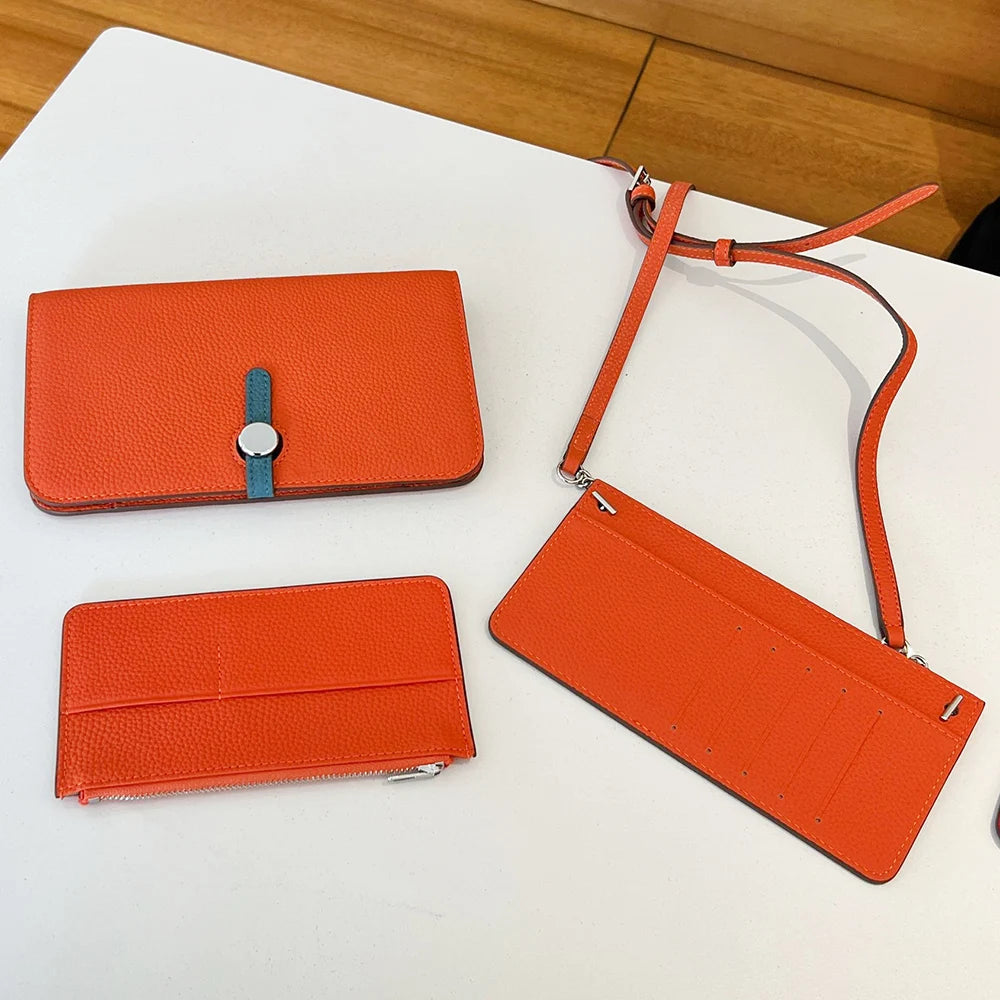 Luxury Design Women Crossbody Bag Custom Name Phone Wallet Handbag Arab Personalize Letters Genuine Leather Female Clutch Bag