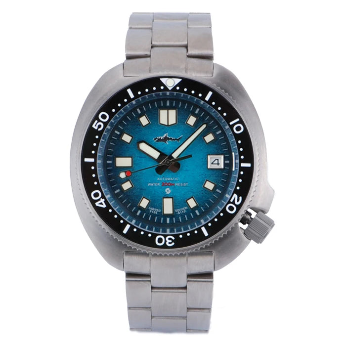 HEIMDALLR Turtle Men Diver Watch Titanium Case Sapphire Crystal NH35 Automatic Movement Mechanical Wristwatches Waterproof 20Bar
