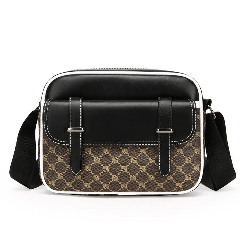 Fashion Casual Men Small Shoulder Bag Durable Soft PU Leather Men's Messenger Bag Luxury Design Male Shopping Handbag Phone Bag