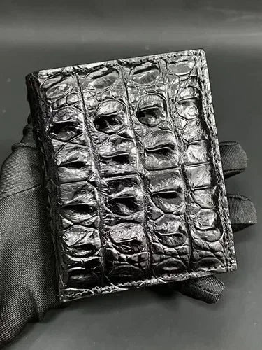 New Fashion Business Men's Alligator Wallets Crocodile Genuine Leather Short Organizer Wallet Boy Brand Luxury Card Holder Purse
