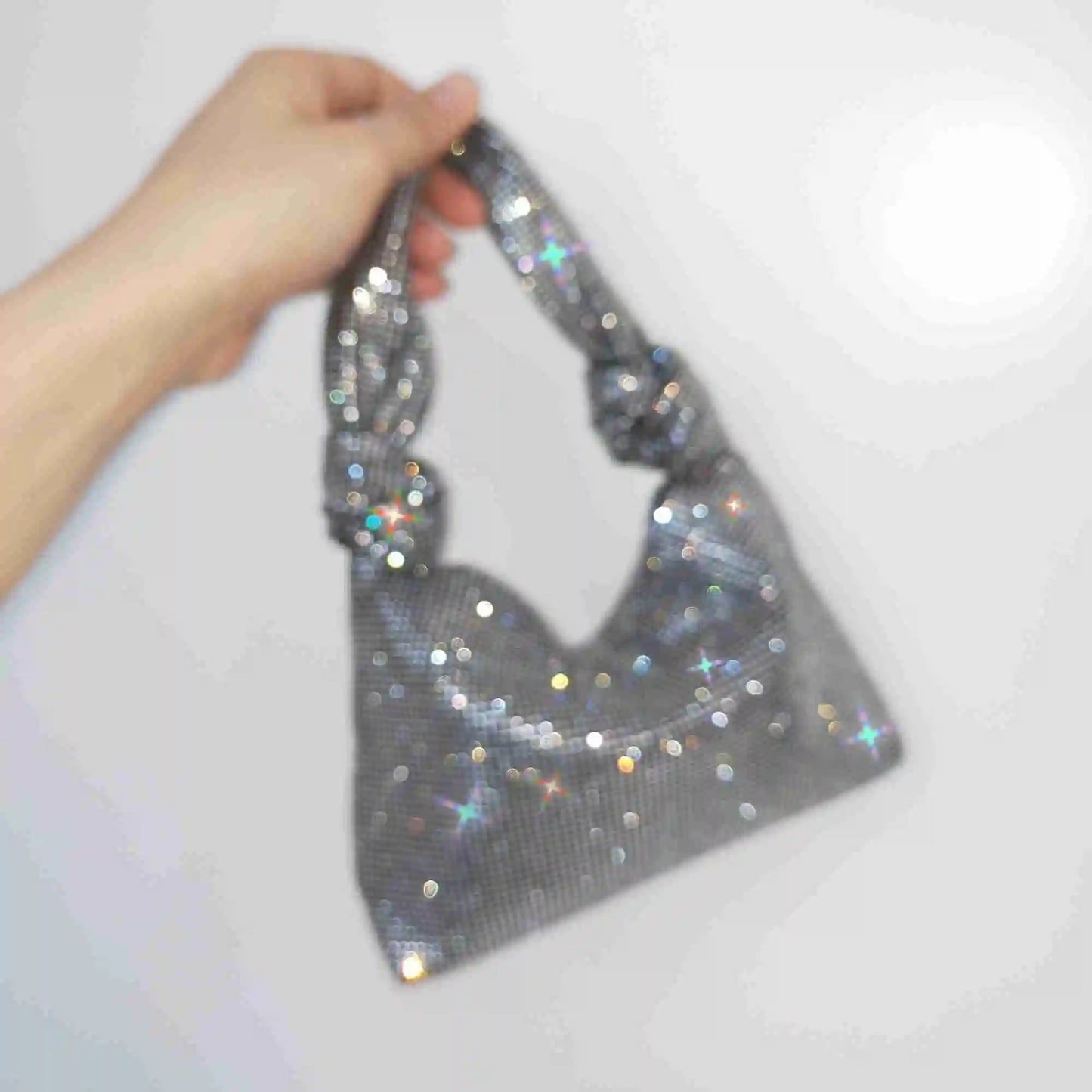 Handbags for Women Silver Black Rhinestone Evening Bags Small Clutches Bag New Sac A Main Femme Fashion Mini Sacs Luxury Bags