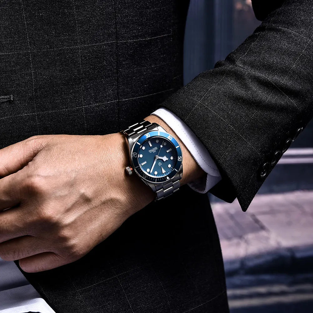 PAGANI DESIGN 2024 New V2 BB58 Men's Watches Luxury Automatic Watch For Men TMI NH35A Mechanical Wristwatch 100M Waterproof 2024