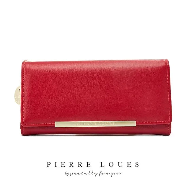 2024 New Luxury Leather Wallet for Women Many Departments Women Wallets Card Holder Purse Female Purses Long Clutch Wallets