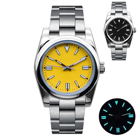 Custom NH35 Men Watch Luxury Sapphire 36MM/40MM Automatic Mechanical Wristwatches 100M Waterproof Luminous Dress Reloj Hombre