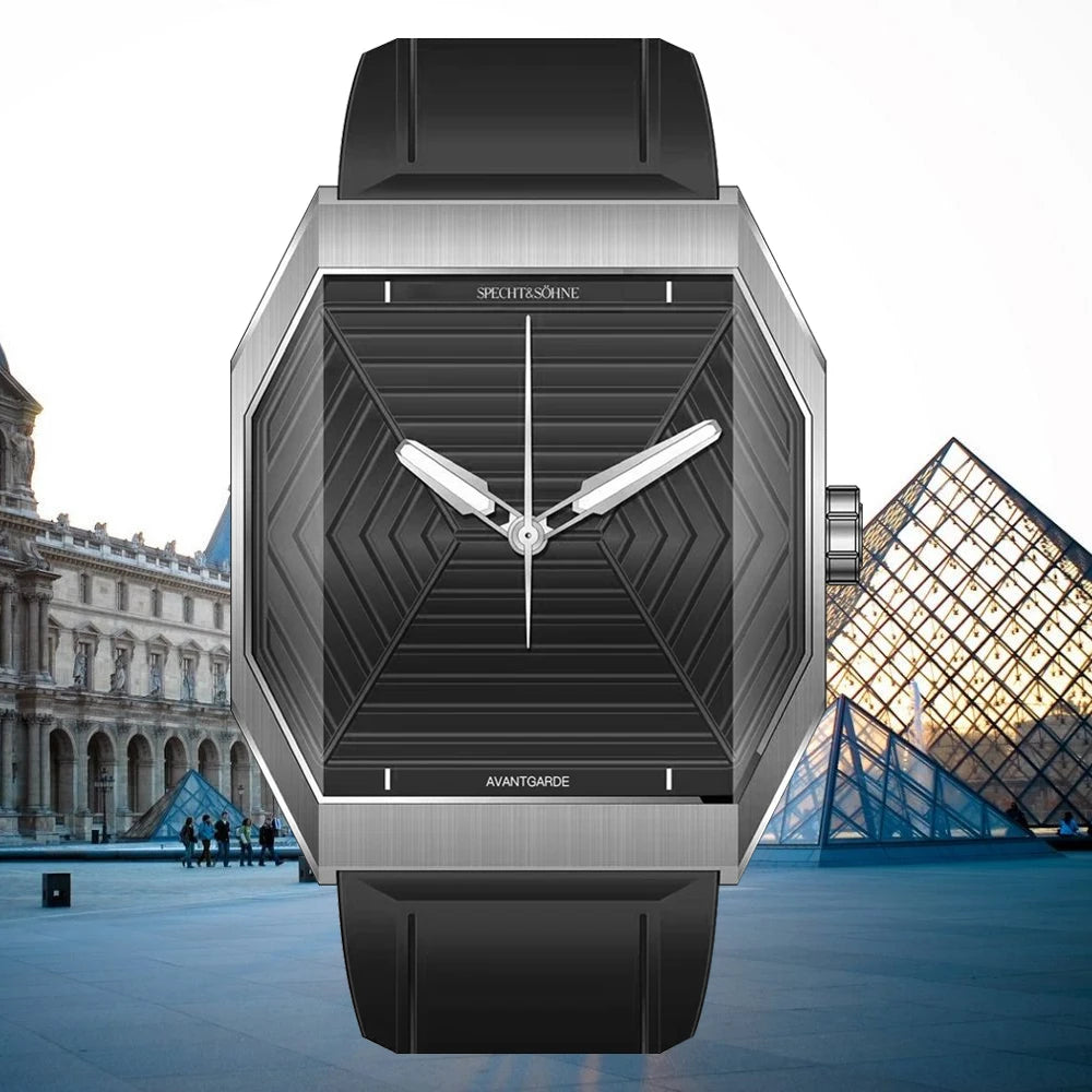 Specht & Söhne New Creative Design Square Watch For Men Sports Watches Octagon Stainless Steel 3D Sapphire Crystal Reloj Hombre
