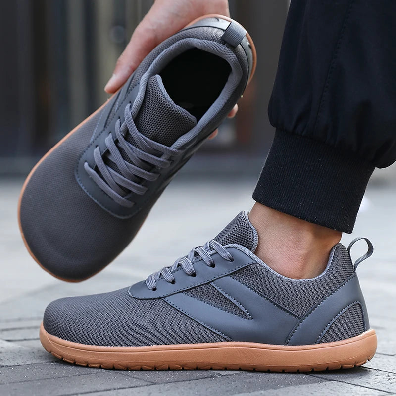 Men's Minimalist Barefoot Shoes with Zero Droplet Sole Wide Edition Fashion Sports Shoes Low Cut Walking, Running, Slow Running