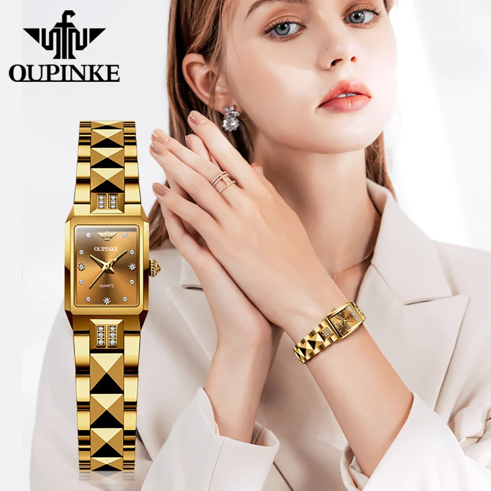 OUPINKE 3246 Women's Watches 50M Waterproof Quartz Movement Watch For Women Top Brand Original Luxury Elegant Ladies Hand Clock