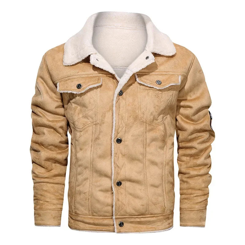 Men Leather Flights Jacket High Quality Leather Jackets Business New Slim Fur Leather Bomber Fashion Jacket Black Pilot Coats