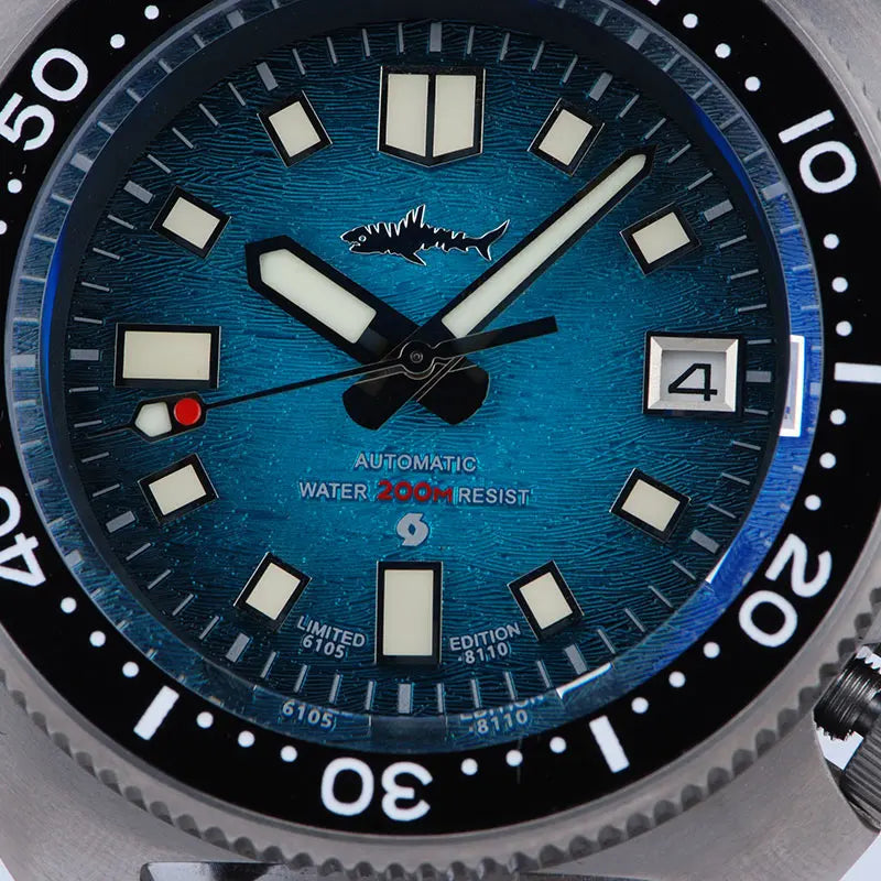 HEIMDALLR Turtle Men Diver Watch Titanium Case Sapphire Crystal NH35 Automatic Movement Mechanical Wristwatches Waterproof 20Bar