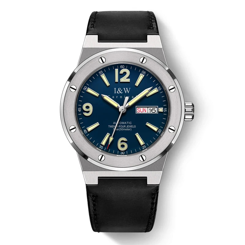 IW New Fashion Date Men Watch NH36 Automatic Movement Luminous Top Brand Luxury Sports Mechanical Watch Relogio Masculino