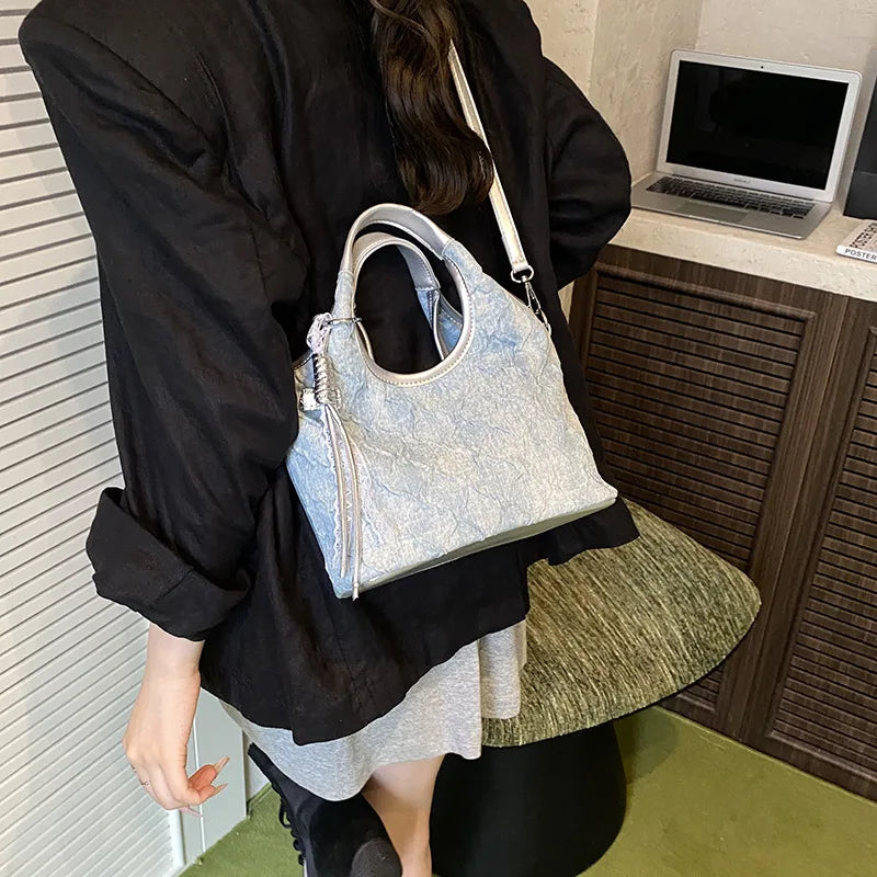 New 2025 Autumn Winter Spacious Handbag for Women  Minimalist Shoulder Crossbody Purse  Fashionable Handbag Gift