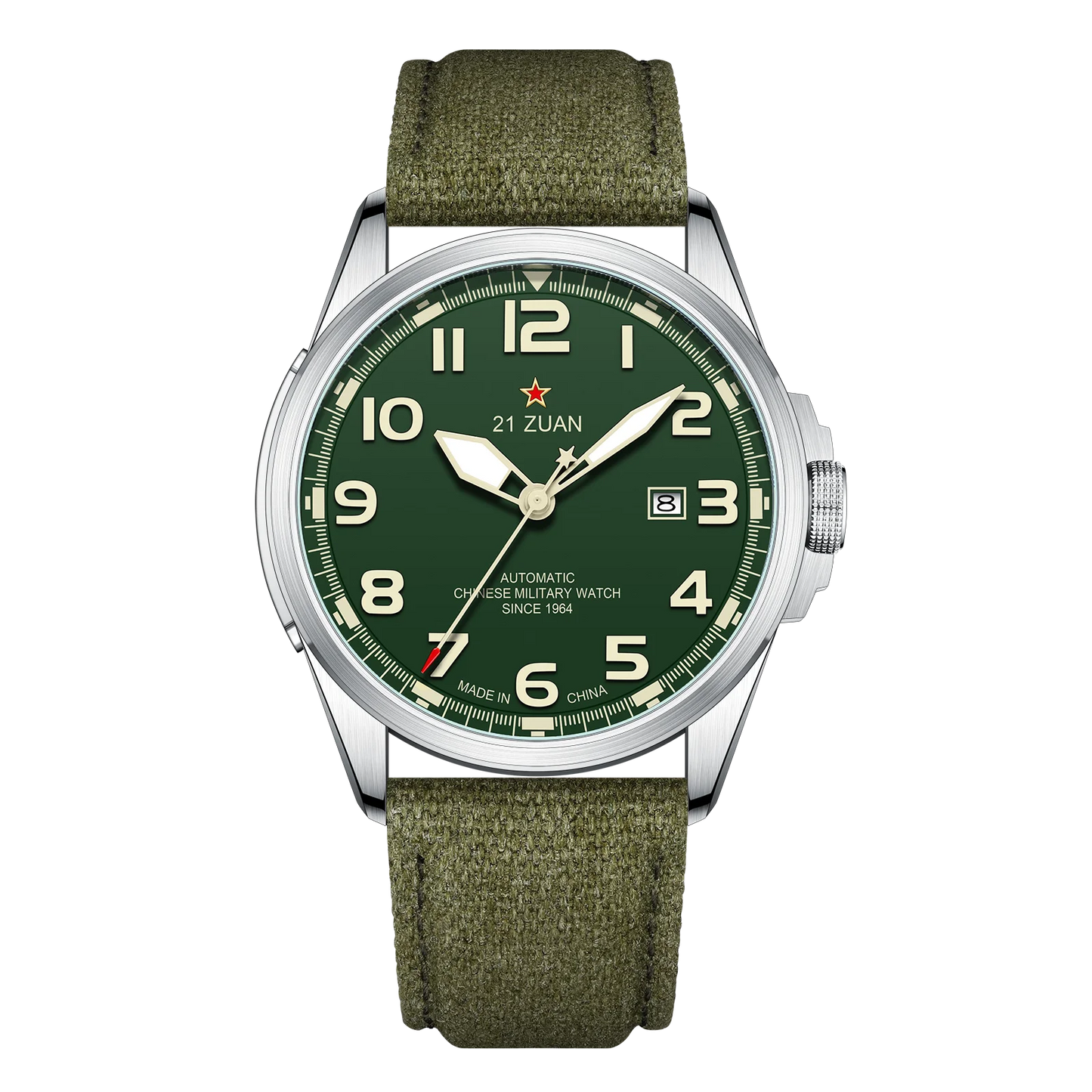 Seagull Luxury Bracelet Military Men Watch Automatic Mechanical Watches For Men Wear Resistant Leather Strap Luminous Clock D581