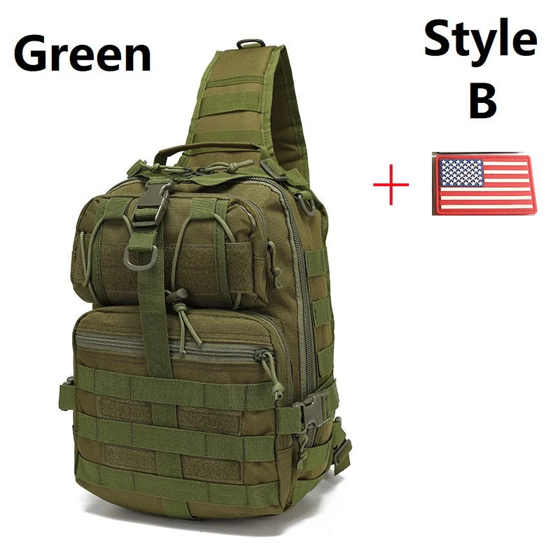 Sling Backpack Molle Waterproof Rucksack Bag Shoulder Bags Hiking Camping Travelling Backpacks Chest Bags