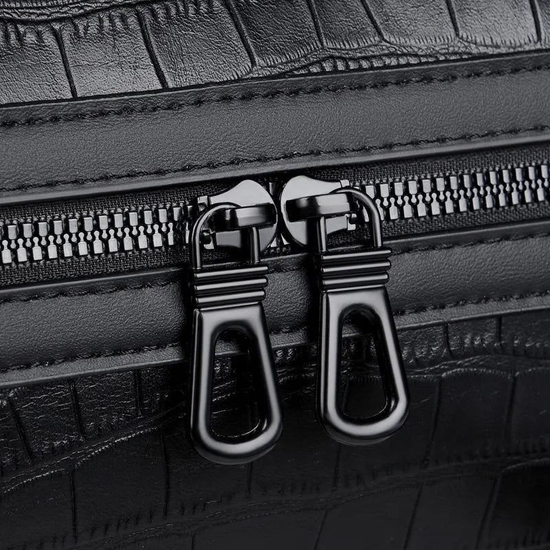 Fashion Handbag Bag Men Business Travel Tote Luxury Alligator PU Leather Luggage Bag With Shoulder Strap Crossbody Bags Duffle