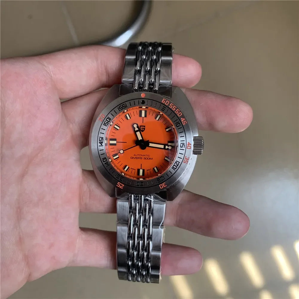 Pagani Design 2025 New Men Mechanical Watch NH38A PD1719 Sapphire Crystal Stainless Steel Business Waterproof 300m Reloj Hombre