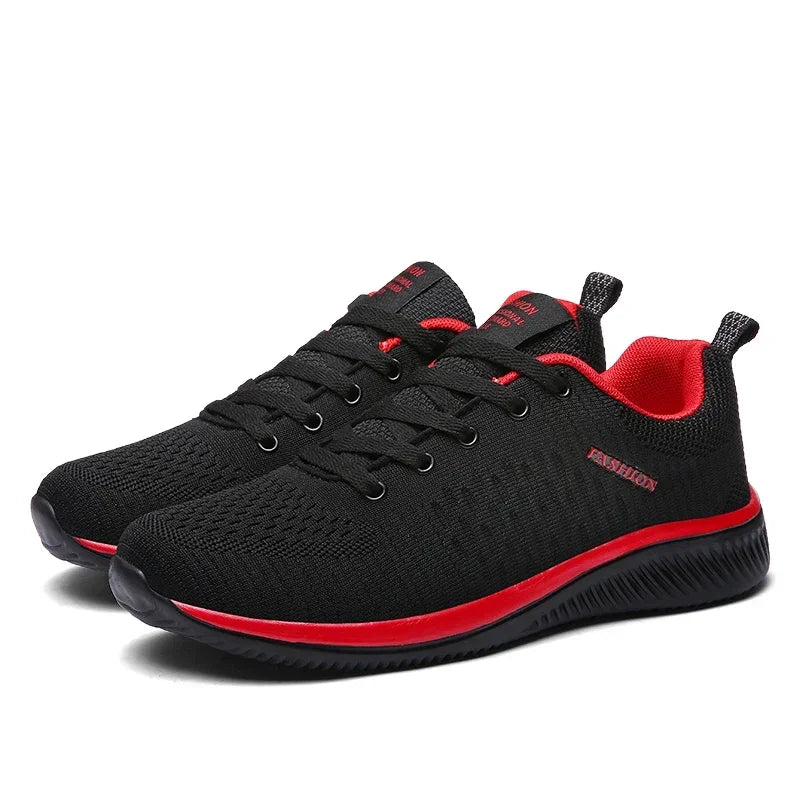 Men Sneakers Summer Breathable Walking Shoes 2024 New Lightweight Sport Shoes High Quality Mesh Knit Tennis Shoes Large Size 45