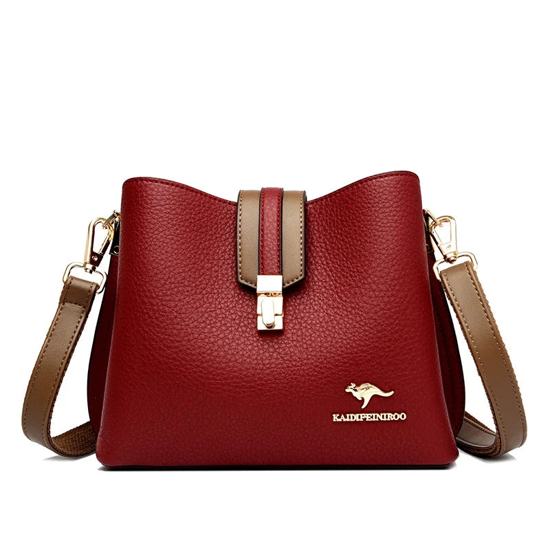 Women Bags Designer Handbags Casual Leather Cowhide High Capacity Shoulder Crossbody Bags for Women 2022 The New Luxury Handbags