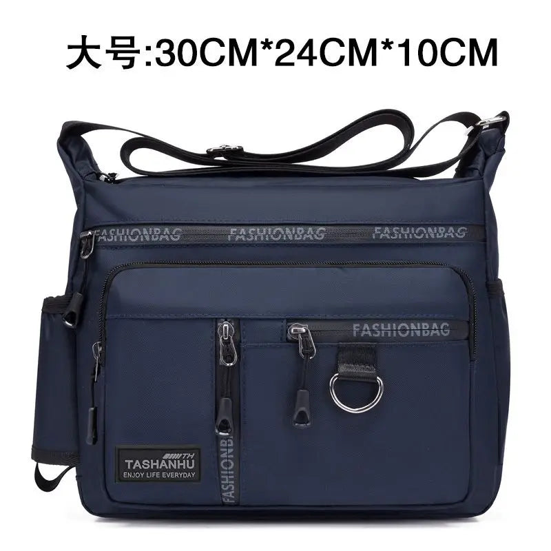 2025 New Men Bag Large-capacity Leisure Messenger Bag Waterproof Shoulder Bag Business Travel Bag Men