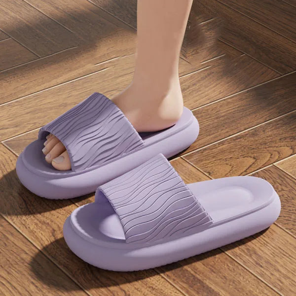 Eva Sweethearts Step On The Sense of Shit Slippers 2025 New Summer Home Wear Soft-soled Non-slip Shoes Simple Women's Slippers