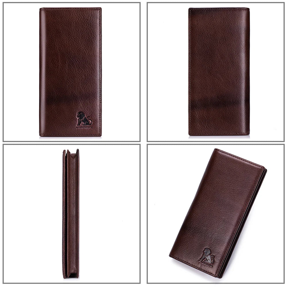 Neutral Wallet Multi-Card Slot Genuine Leather with Album Position Coin Slot Design Durable Money Holder for Men And Women