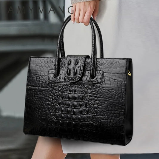Women's crocodile PU Leather Handbags Ladies Large Tote Bag Female Shoulder Bags Bolsas Femininas Fashion Crossbody Bags Purse