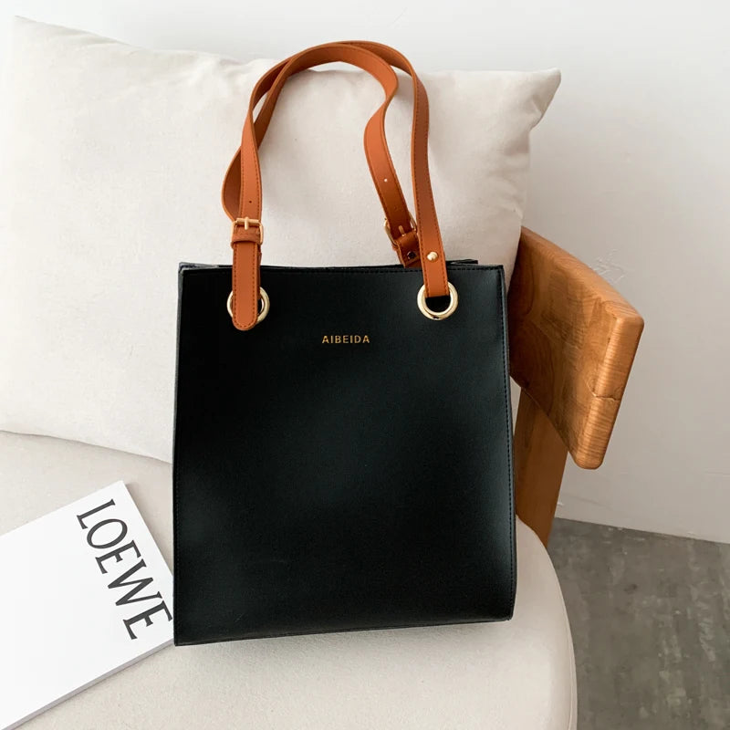 Fashion Ladies Large Capacity Handbags High Quality Leather Shoulder Bags Designer New Elegant Women Top Handle Tote Bag Female