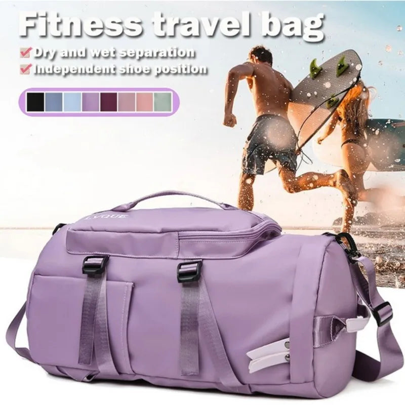 Travel Backpack Large Capacity Fashionable Portable Shoulder Sports Fitness Bag, Multifunctional Weekend Travel Storage Bag