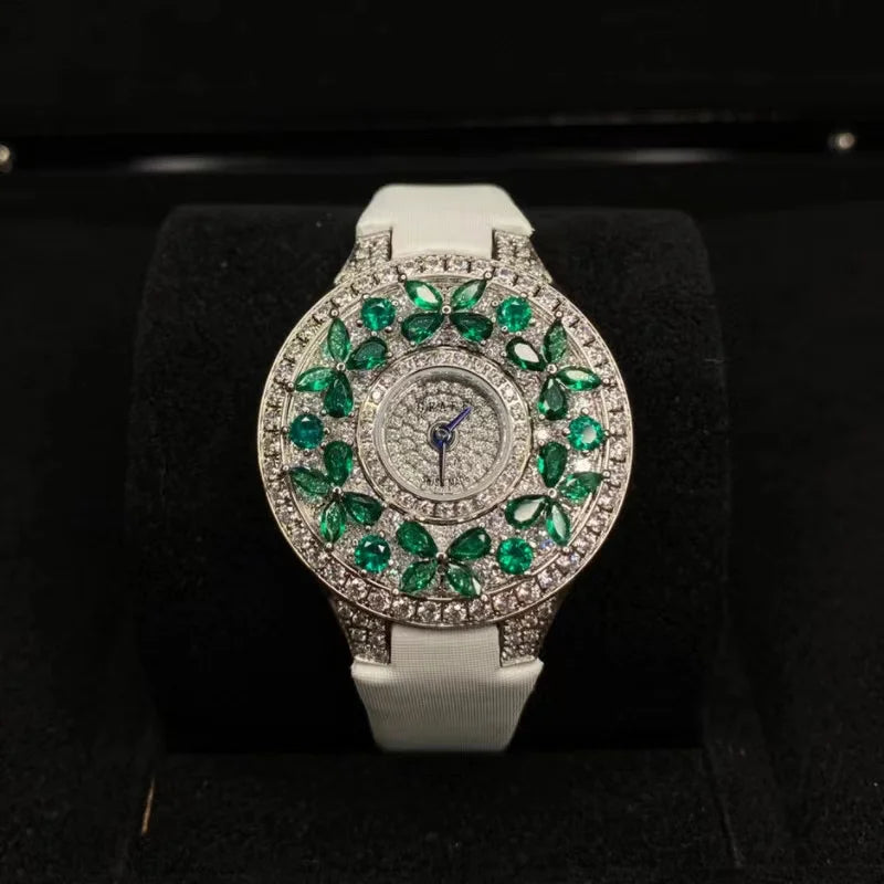 Luxury Colorful Women's Watch Quality Jewel Wristwatch Bracelet Elegant Timepiece for Ladies Luxury Brands Quartz Watches clock